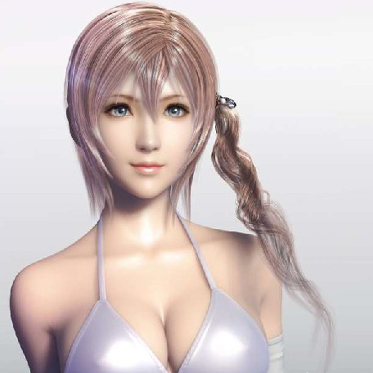 Final Fantasy 13 Oyun modelinde kız 3d modeli